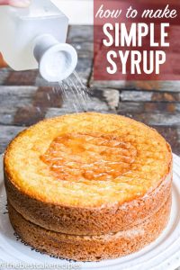 how to make simple syrup for cake