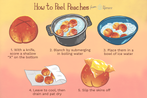 how to peel peaches