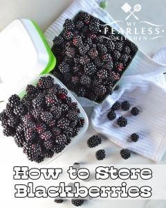 how to store blackberries