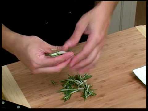 how to chop rosemary