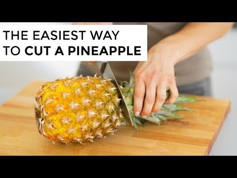 how to cut up a pineapple