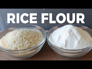 how to make rice powder