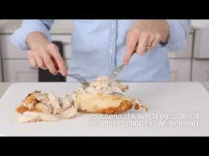 how to shred rotisserie chicken