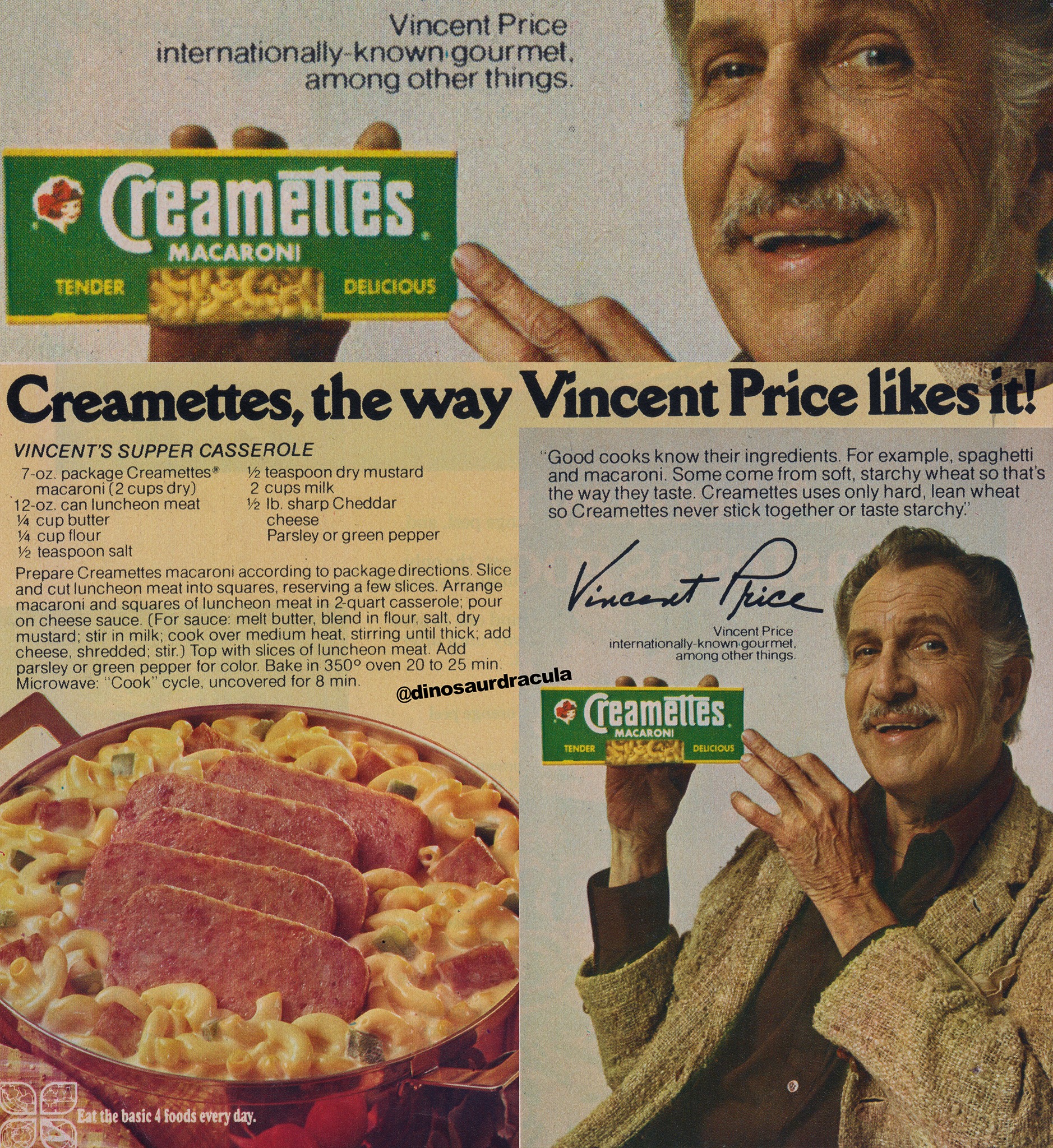 did you advertise the chopped vincent