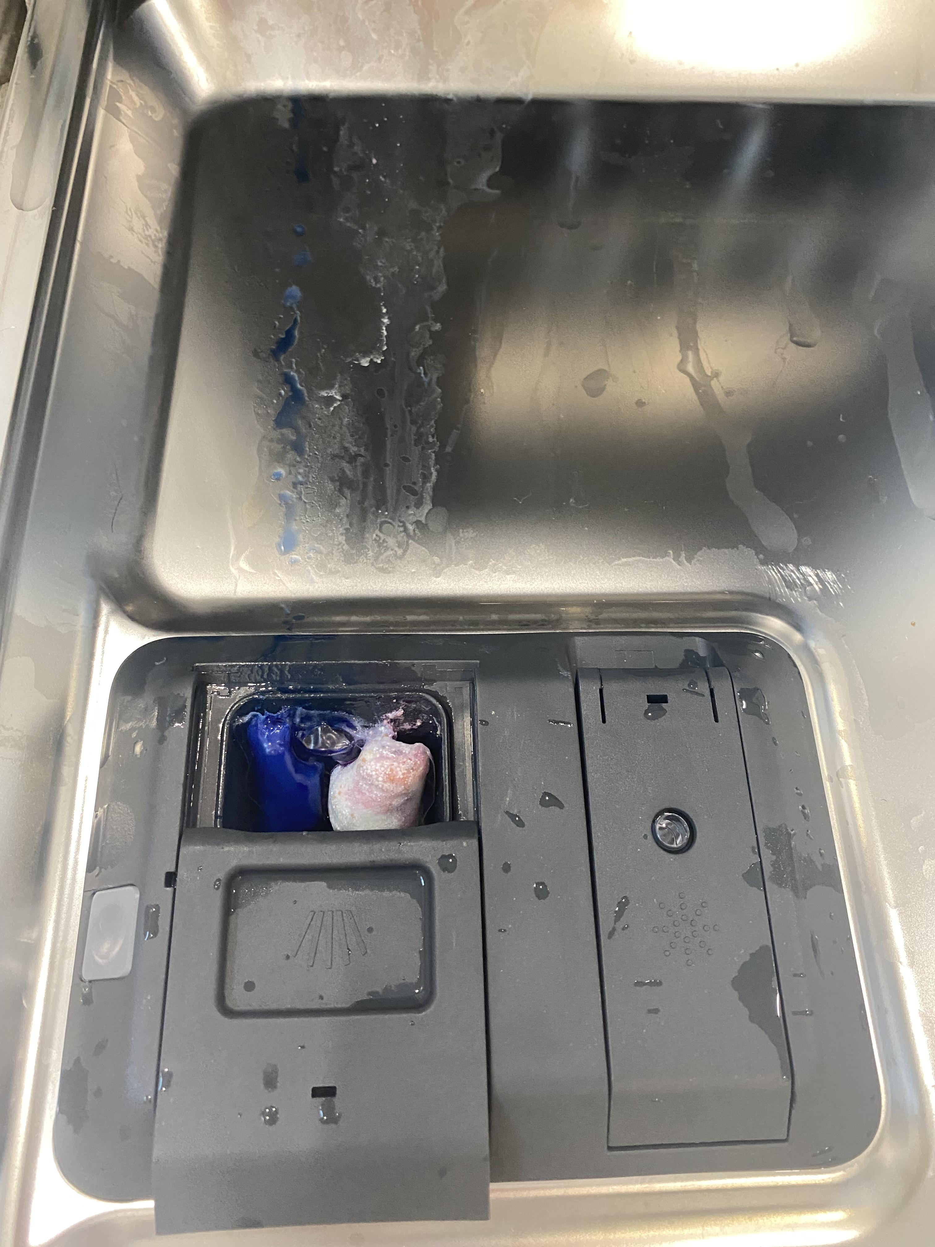 why did my dishwasher pod not dissolving