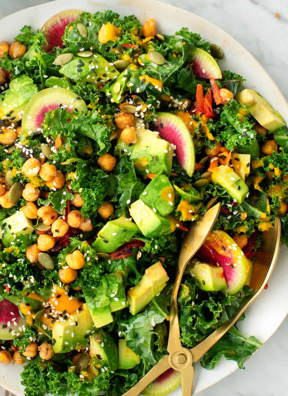 how to prepare kale for salad