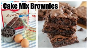 how do you make brownies out of cake mix