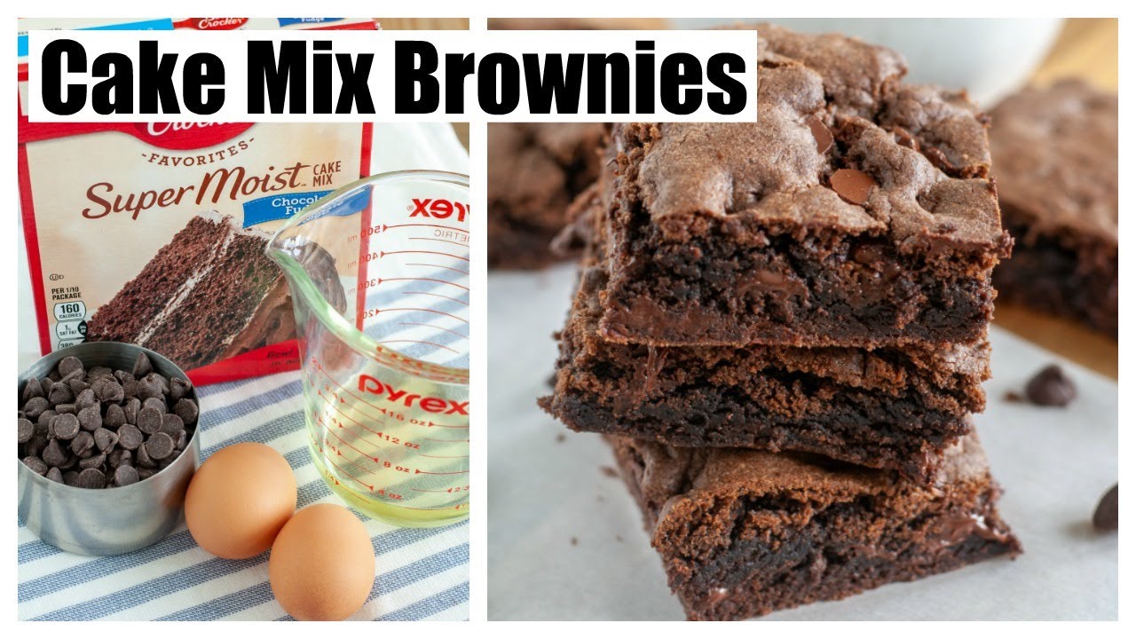how do you make brownies out of cake mix