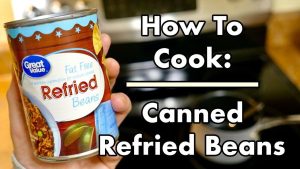 how to cook refried beans in a can