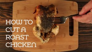 how to cut a rotisserie chicken