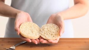 how to cut english muffins