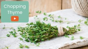 how to cut thyme