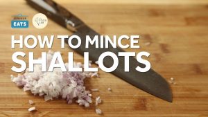 how to mince a shallot