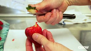 how to hull strawberries