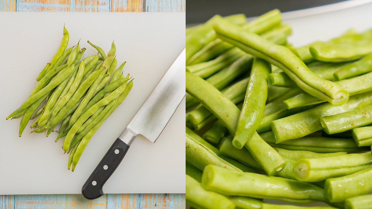 how to trim green beans