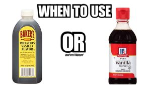 is imitation vanilla the same as vanilla extract