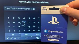how do i receive an online ps4 gift card