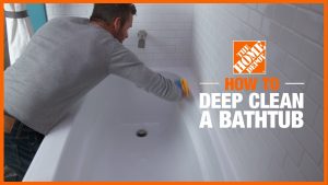 how to clean a tub