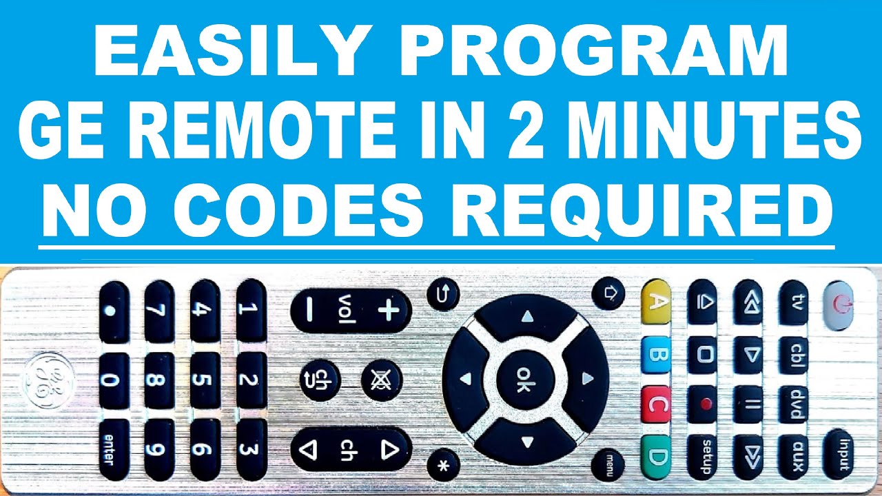 how to connect ge universal remote