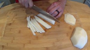 how to cut jicama