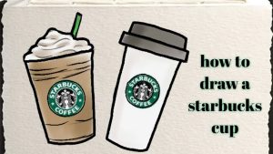 how to draw coffee starbucks easy