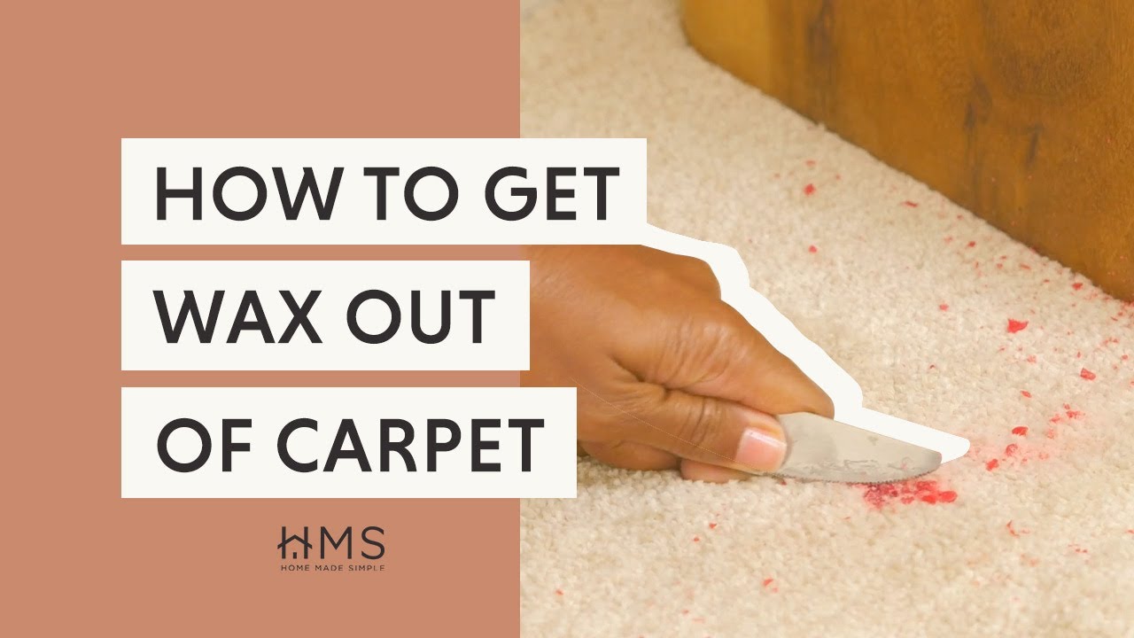 how to get wax out of carpet