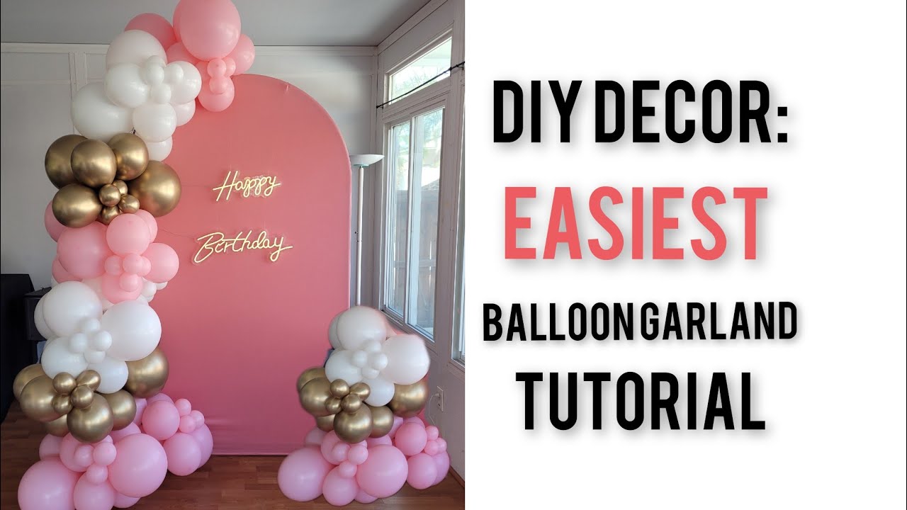 how to make a balloon garland