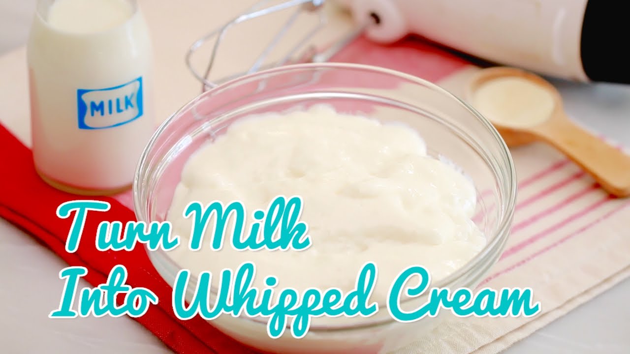 how to make whipped cream with milk