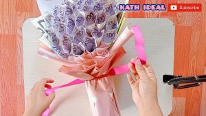 how to make money flower bouquet
