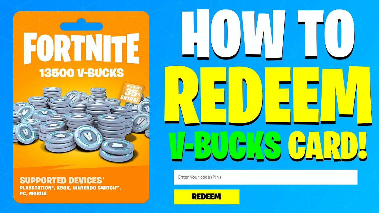 how to redeem fortnite gift card
