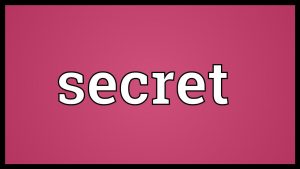 how to spell secret
