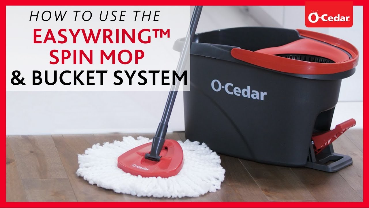 how to use o cedar spin mop