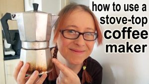 how to use stove top italian espresso coffee pot maker