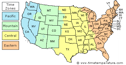 what time zone is cincinnati ohio