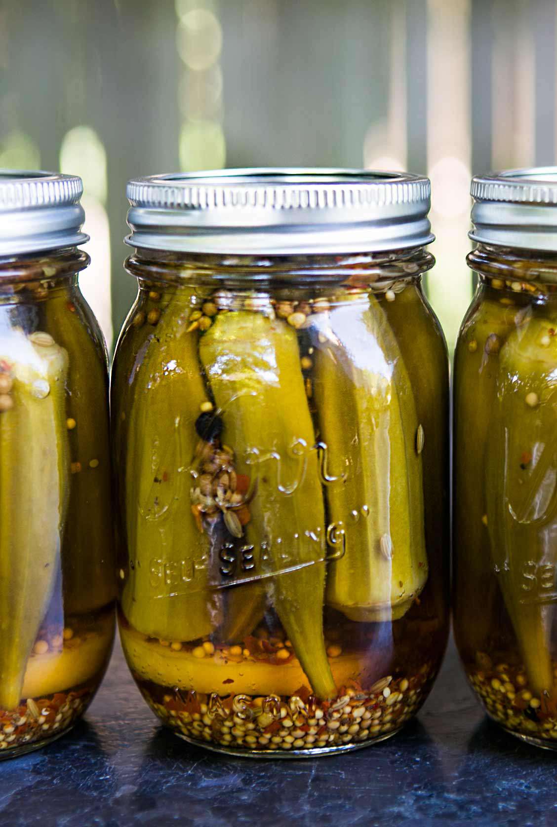 how to pickle okra