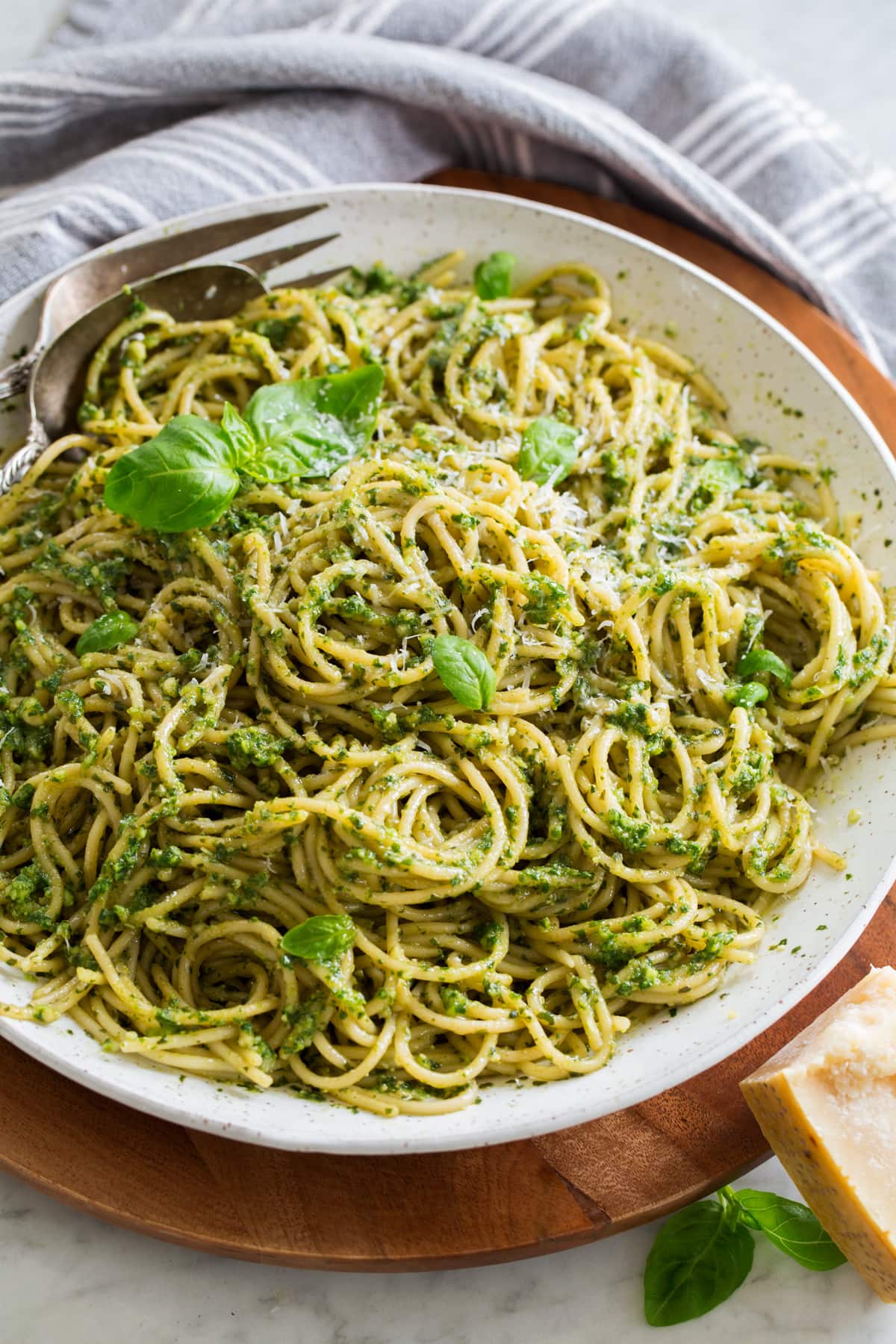 how to make pesto pasta
