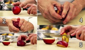 how to cut a nectarine