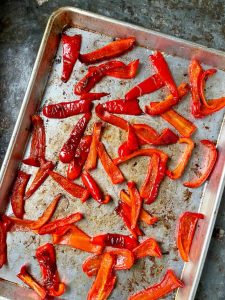 how do you roast red peppers