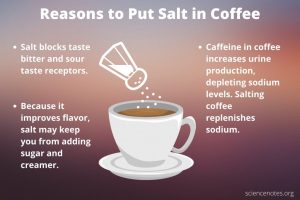 does salt improve coffee