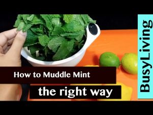 how to muddle mint