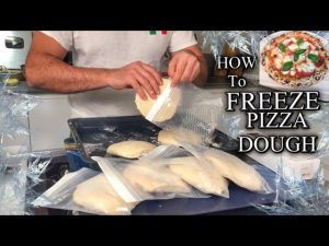 how to freeze pizza dough