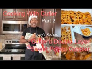 double layer sweet potato cobbler for kwanzaa celebration