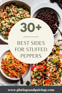 what to serve with stuffed red peppers