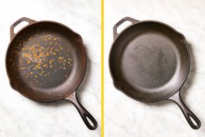 how to restore a cast iron skillet