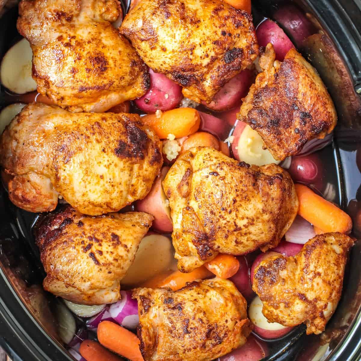how long to cook chicken thighs in slow cooker