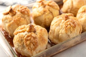 when to take apple dumpings out of oven