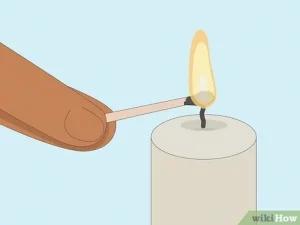 how to light a candle without a lighter