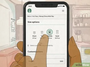 how to order medicine ball on starbucks app