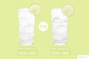 how many calories in a vodka soda