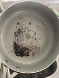 does butter or margined butter damage non-stick pans